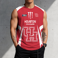 3D PRINT TEE NCAA MAM26 HOC HO COUGARS MEN'S GYM SHIRT