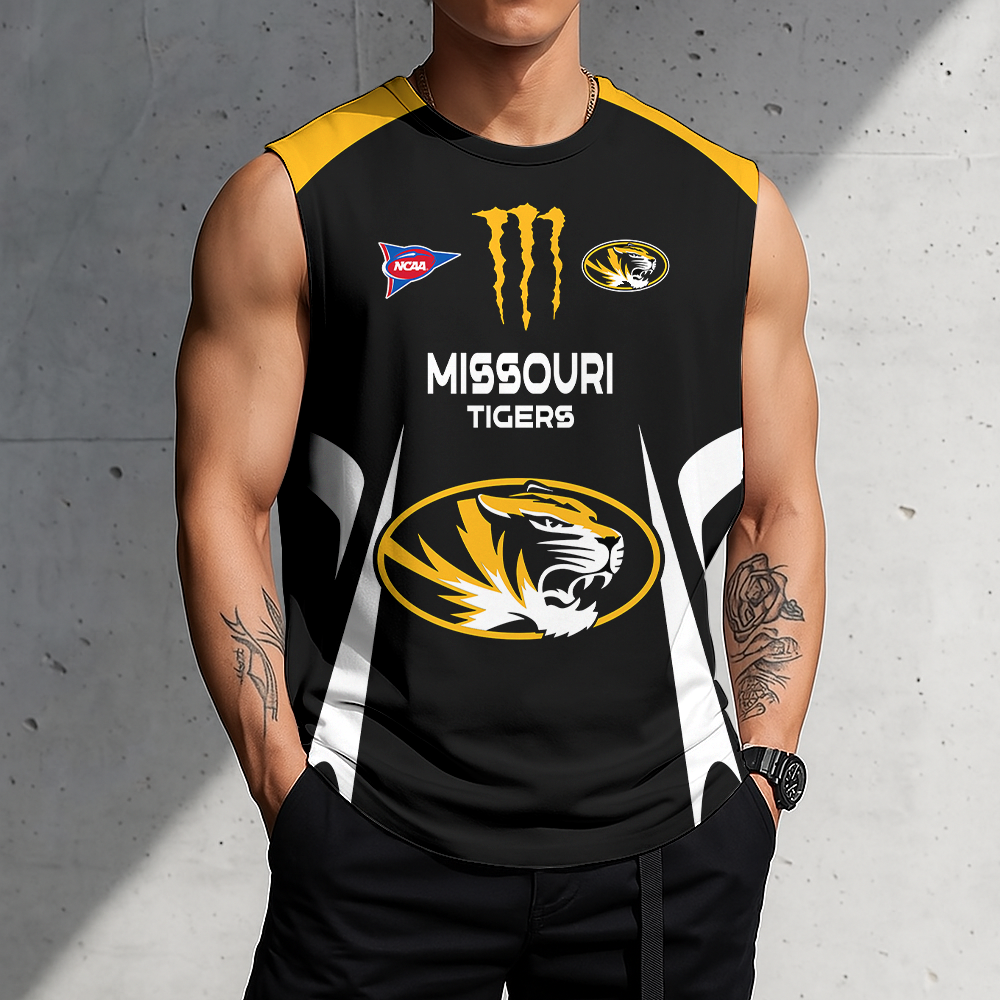 3D PRINT TEE NCAA FBS26 MST MS TIGERS MEN'S GYM SHIRT