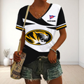 VIRAL EDITON - NEW CUSTOMIZED FBS NCAA26 MST MS TIGERS V-NECK FEMALE SHIRT