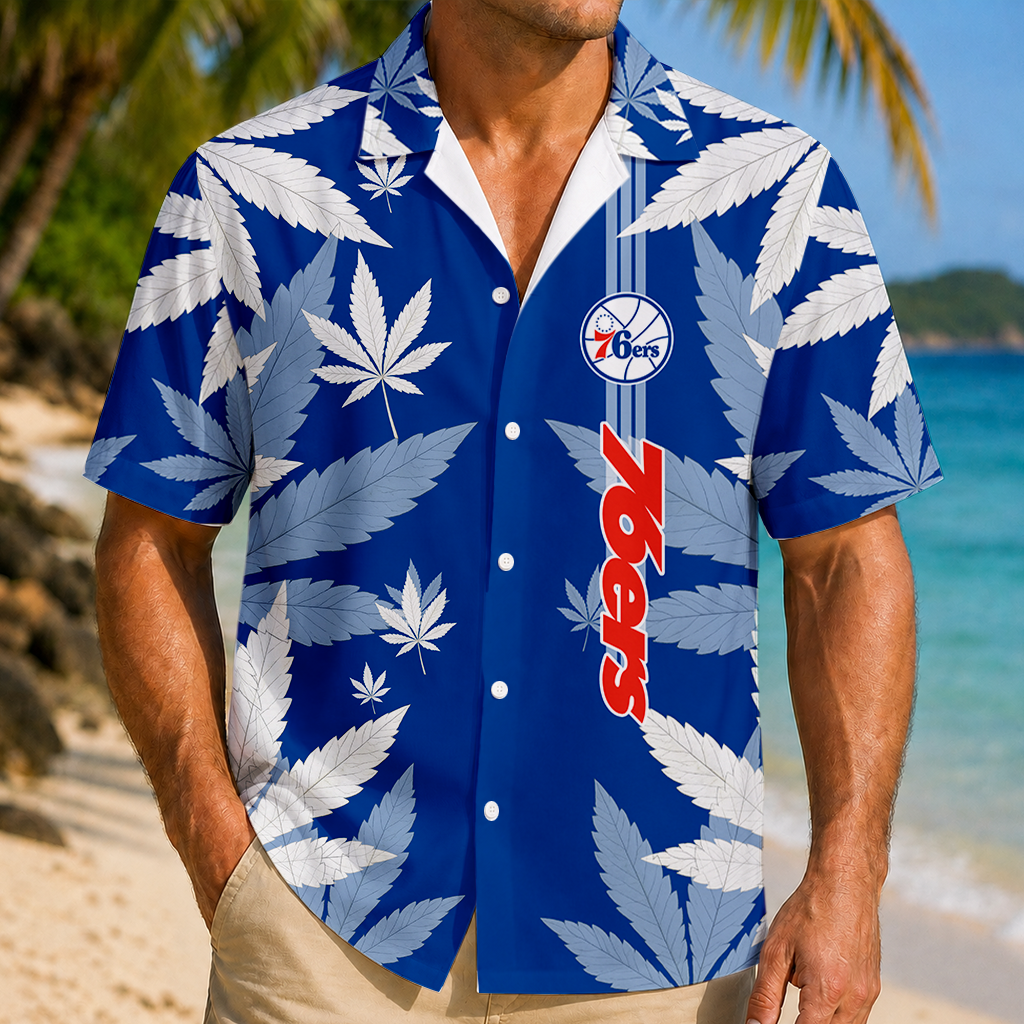 FINAL SALE - NEW CUSTOMIZED NBA26 P76 PHILADELPHIA 76ERS UNISEX HAWAIIAN SHIRT