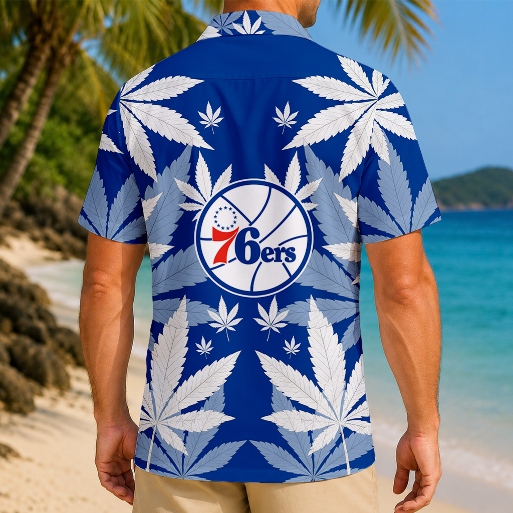 FINAL SALE - NEW CUSTOMIZED NBA26 P76 PHILADELPHIA 76ERS UNISEX HAWAIIAN SHIRT
