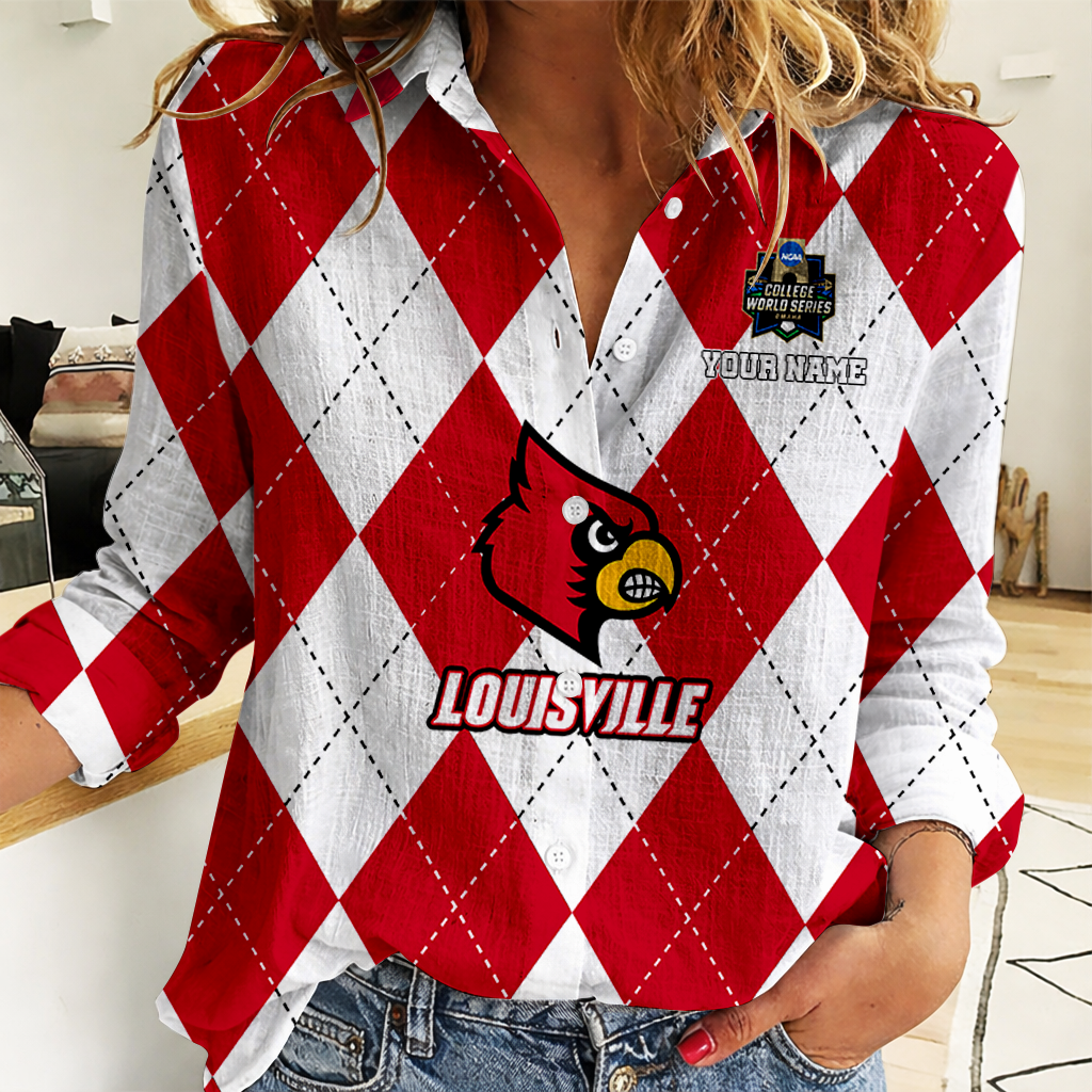 LIMITED DROP NCAA CWS26 ULC UL CARDINALS WOMEN CASUAL SHIRT FOR FAN