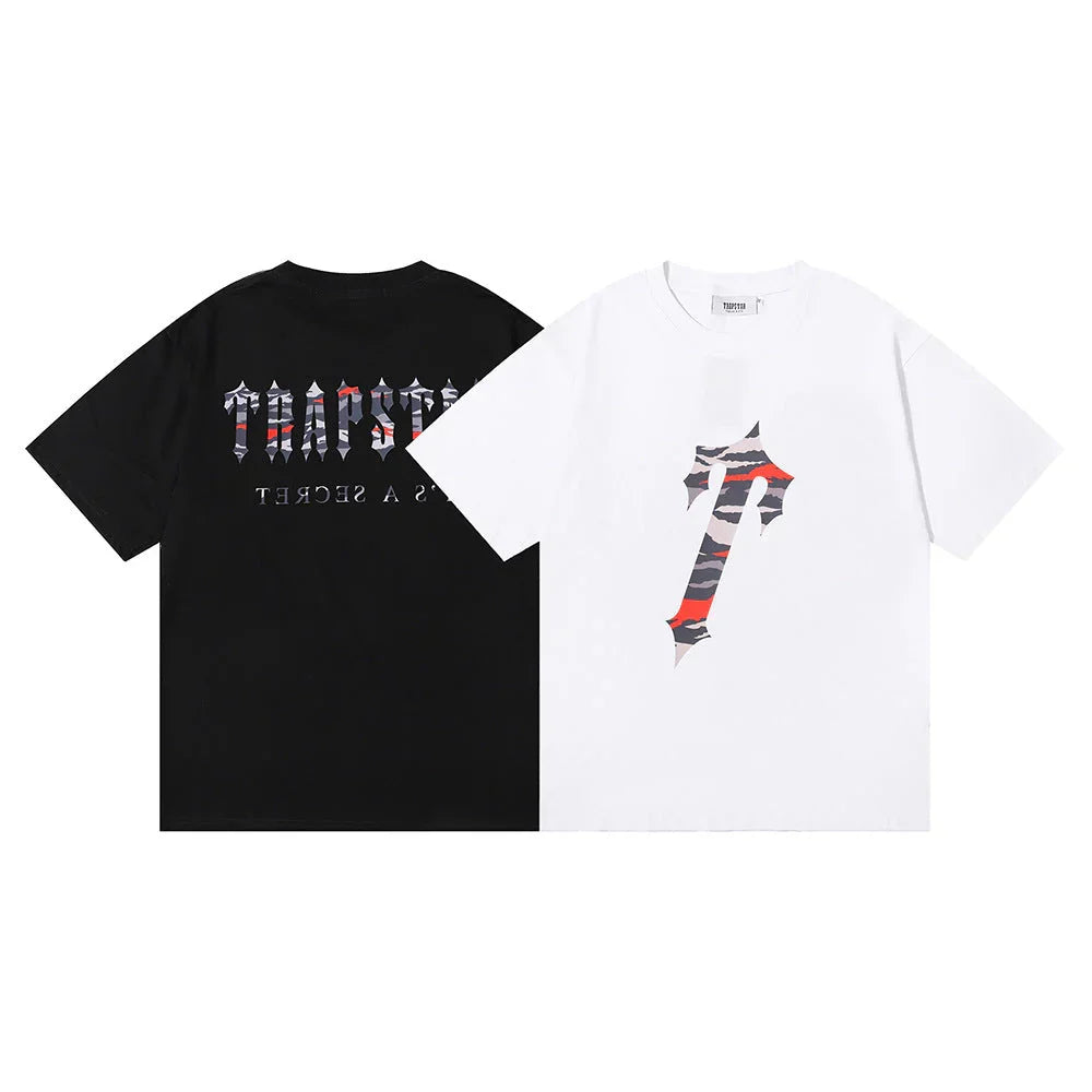 Trapstar Irongate Camo T-Shirt - Black/White Ironleague