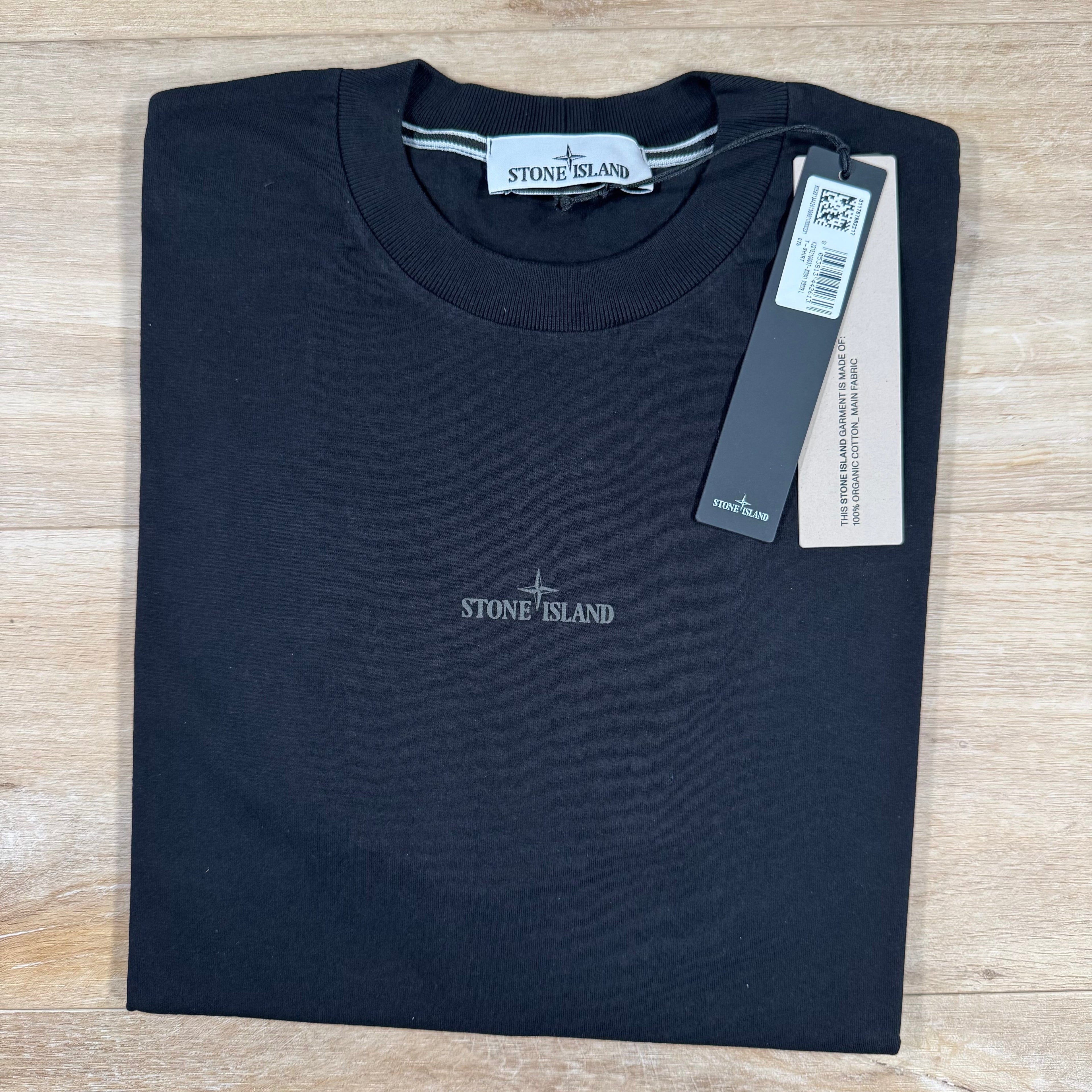 Stone Island Industrial Print T-Shirt in Black Ironleague