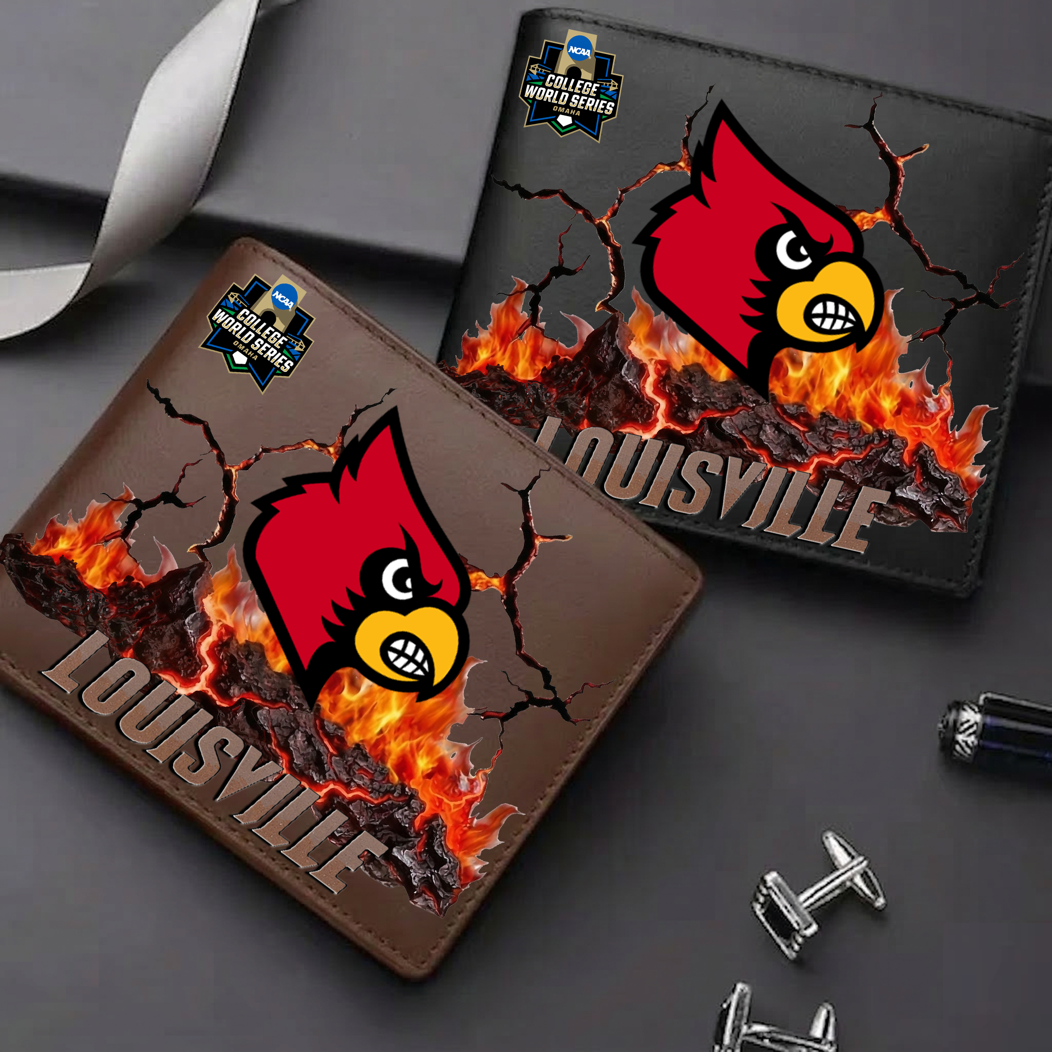 LIMITED EDITION CWS NCAA26 ULC UL CARDINALS LEATHER WALLET