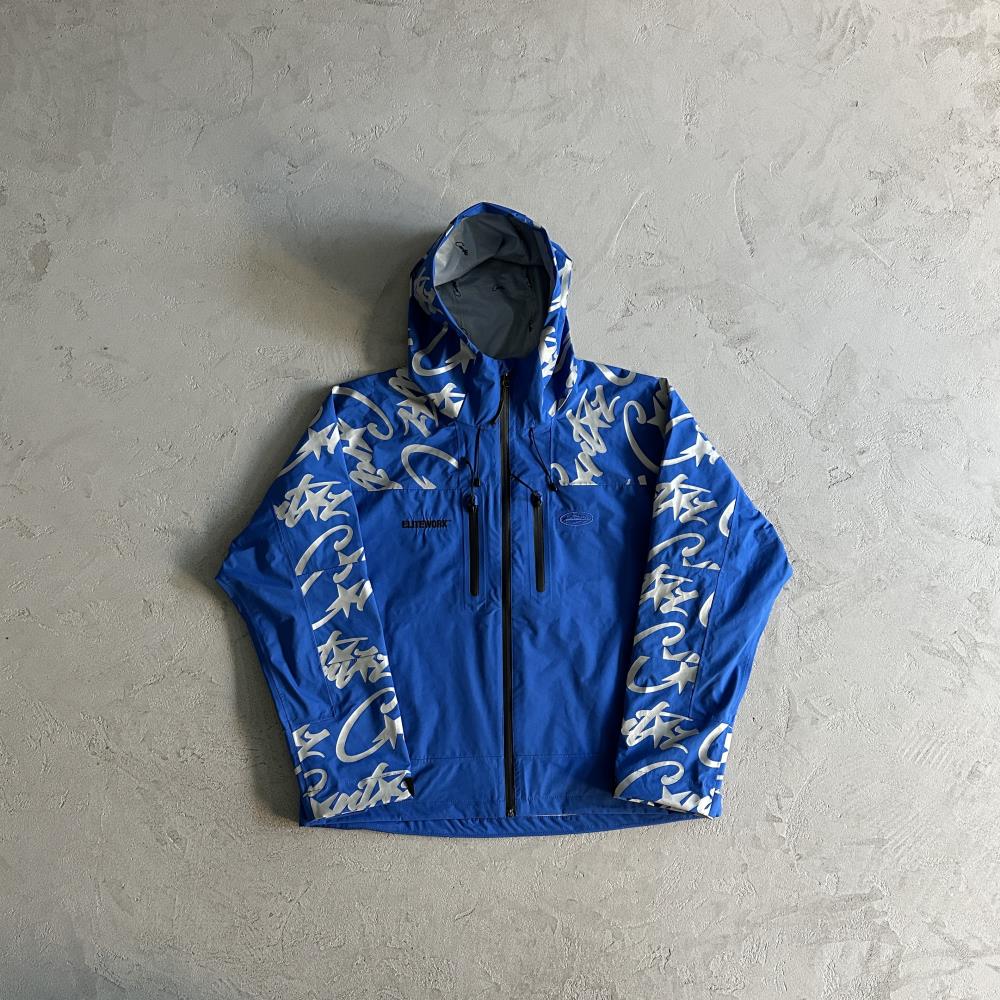 Corteiz Elitework Shell Jacket - Blue Ironleague