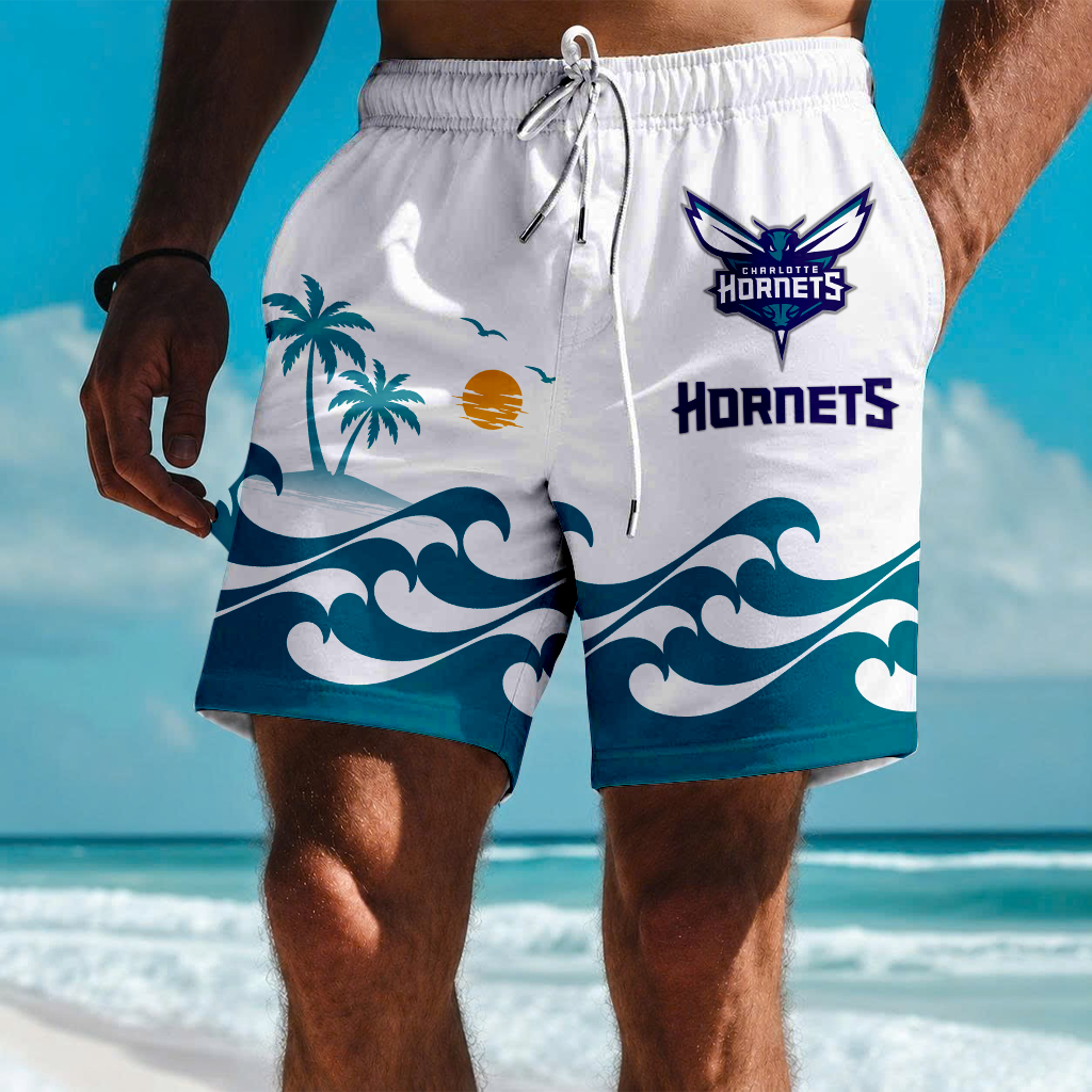 FINAL SALE - NEW CUSTOMIZED NBA27 CHO CHARLOTTE HORNETS SHORT PANTS