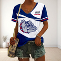 VIRAL EDITON - NEW CUSTOMIZED MAM NCAA27 GOB GO BULLDOGS V-NECK FEMALE SHIRT