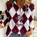 LIMITED DROP NCAA CWS27 TAA TX A&M AGGIES WOMEN CASUAL SHIRT FOR FAN