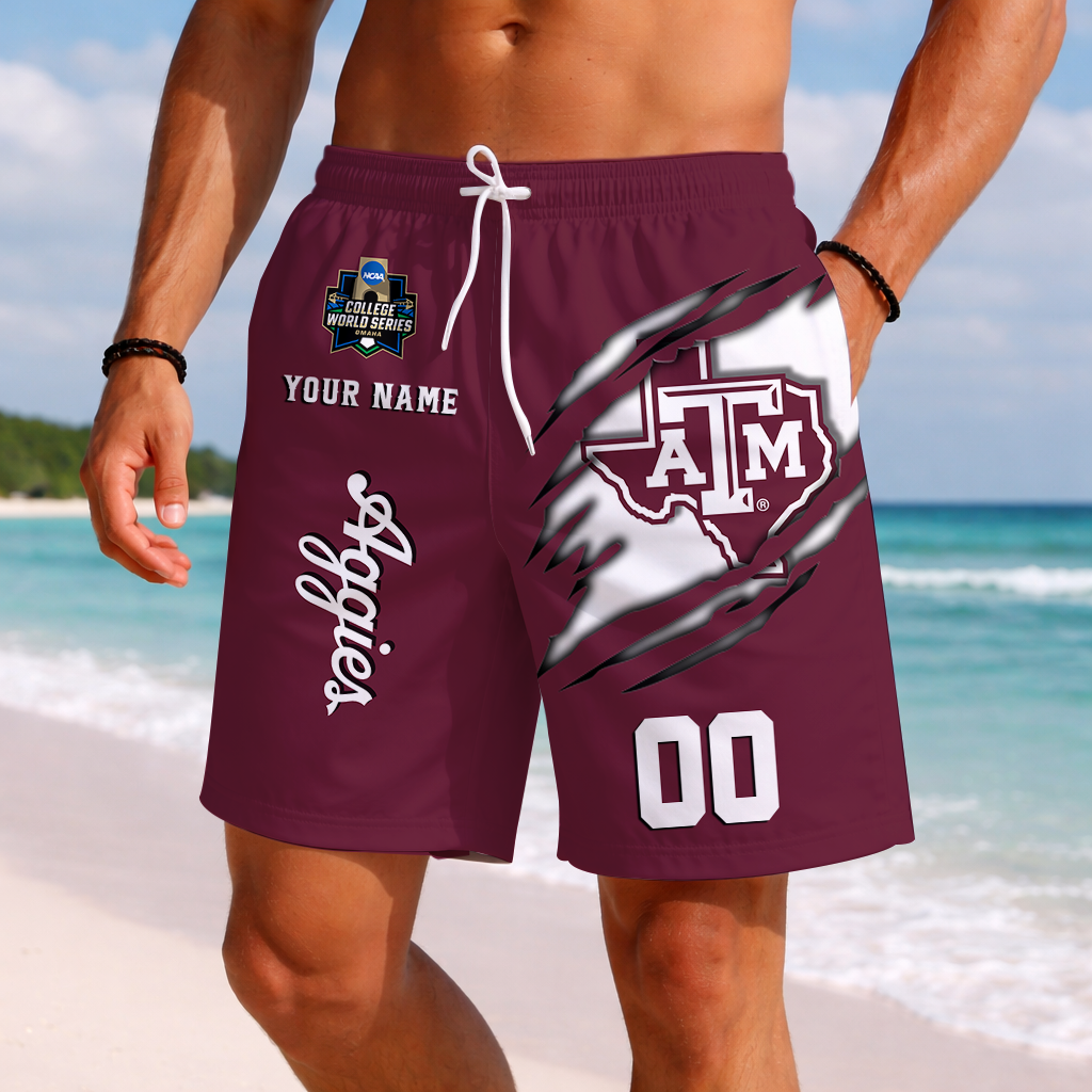 LIMITED DROP NCAA CWS27 TAA TX A&M AGGIES SHORT PANTS