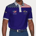 LIMITED EDITION - NEW CUSTOMIZED NFL28 BTR BALTIMORE RAVENS POLO SHIRT