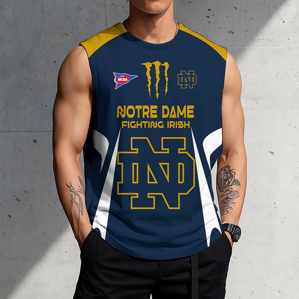 3D PRINT TEE NCAA FBS28 NFI ND FIGHTING IRISH MEN'S GYM SHIRT