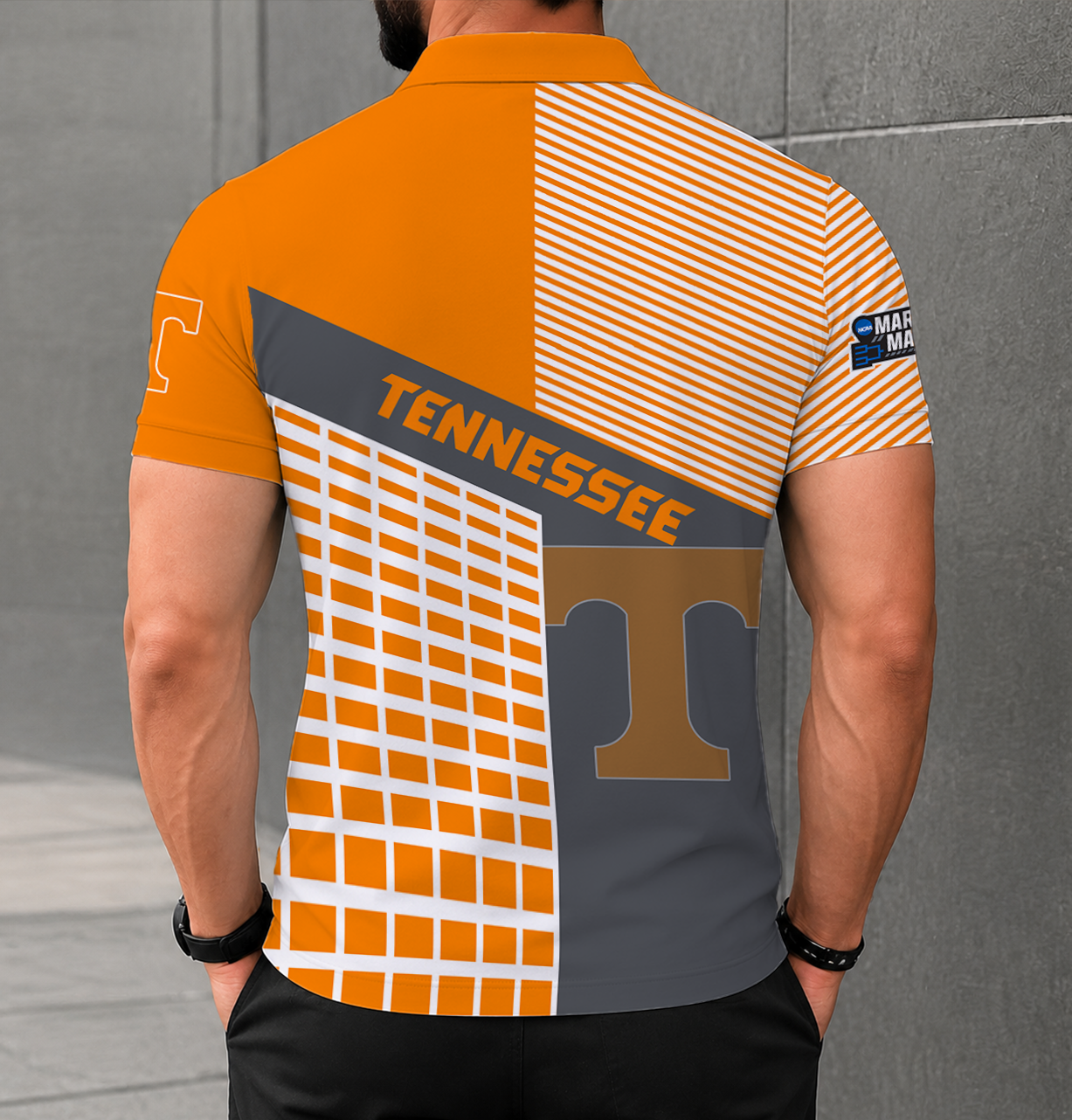 VIRAL EDITION - NEW CUSTOMIZED NCAA MAM28 TNV TENNESSEE VOLUNTEERS POLO SHIRT