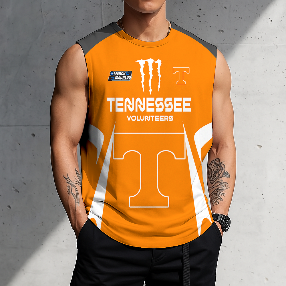 3D PRINT TEE NCAA MAM28 TNV TN VOLUNTEERS MEN'S GYM SHIRT