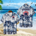 FINAL SALE - NEW CUSTOMIZED NBA28 WWI WASHINGTON WIZARDS UNISEX HAWAIIAN SHIRT