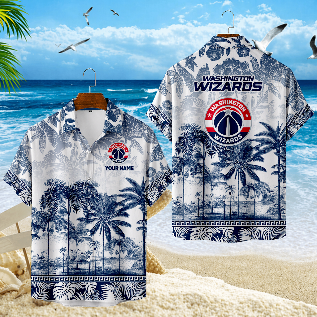 FINAL SALE - NEW CUSTOMIZED NBA28 WWI WASHINGTON WIZARDS UNISEX HAWAIIAN SHIRT