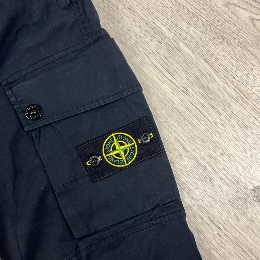 Stone Island Cargo Trousers - Navy Ironleague