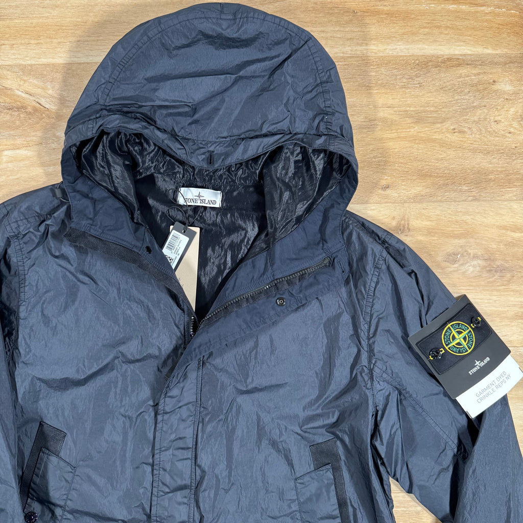Stone Island Crinkle Reps R-NY Jacket in Navy Ironleague