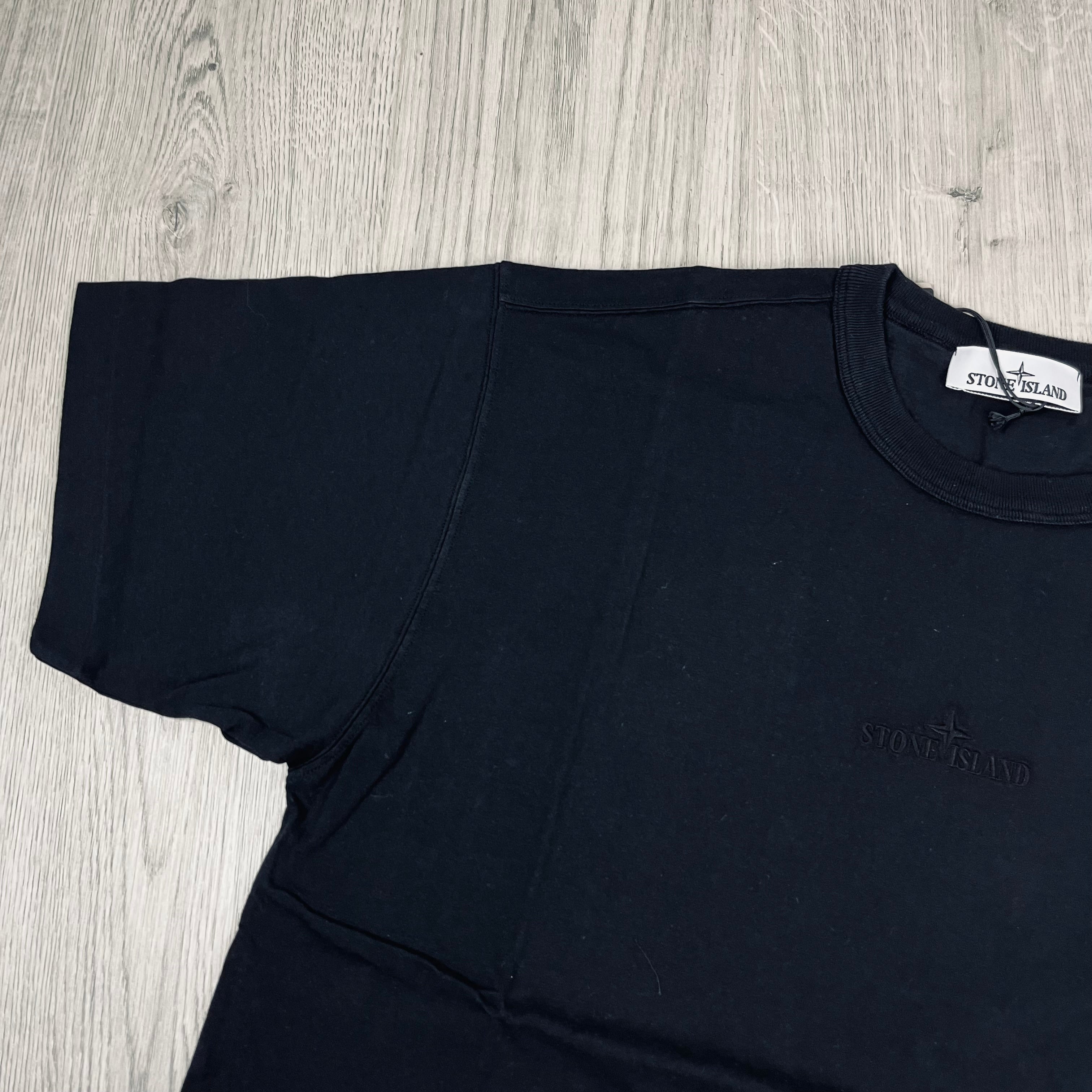 Stone Island Embroidered T-Shirt - Black Ironleague