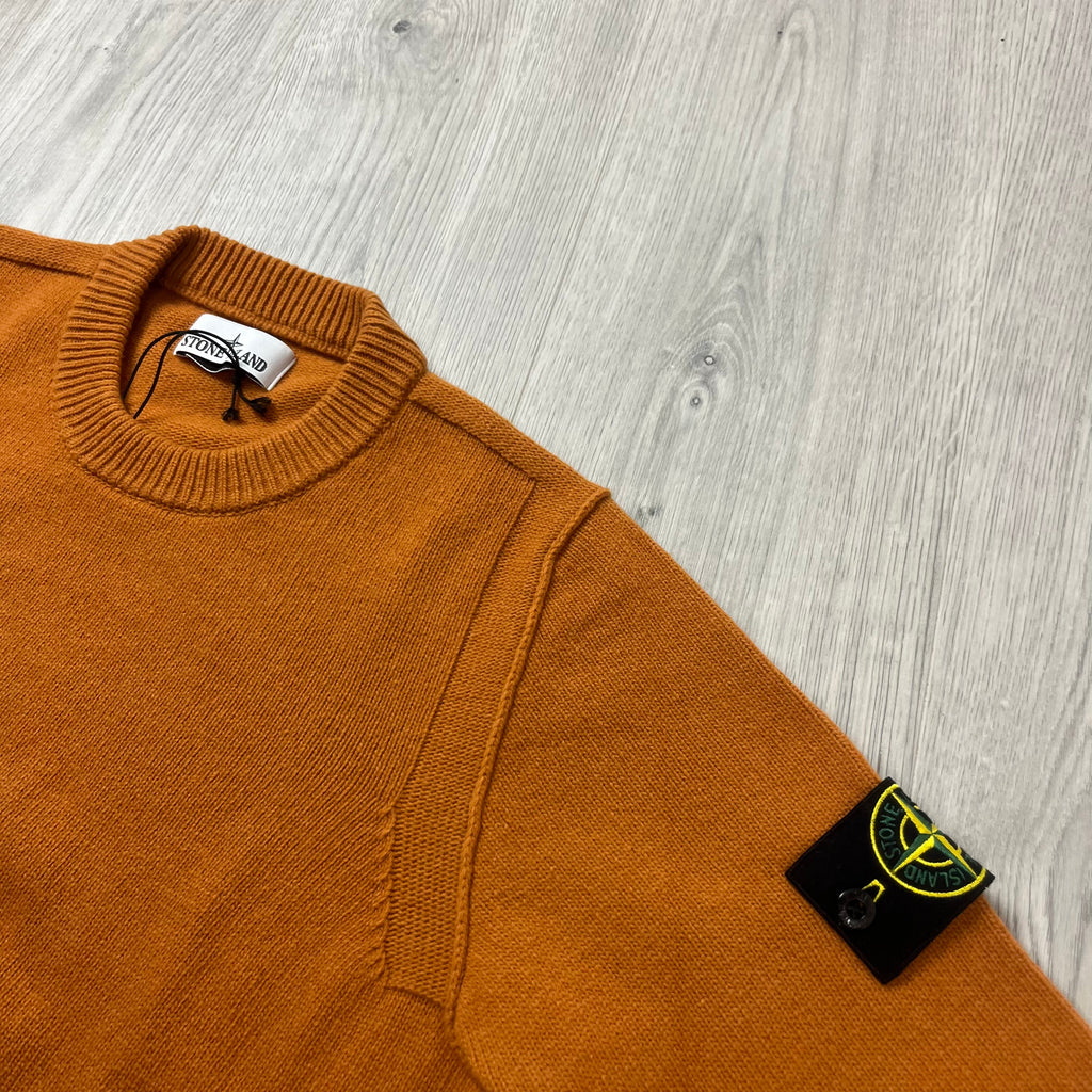 Stone Island Knit Sweatshirt - Orange Ironleague