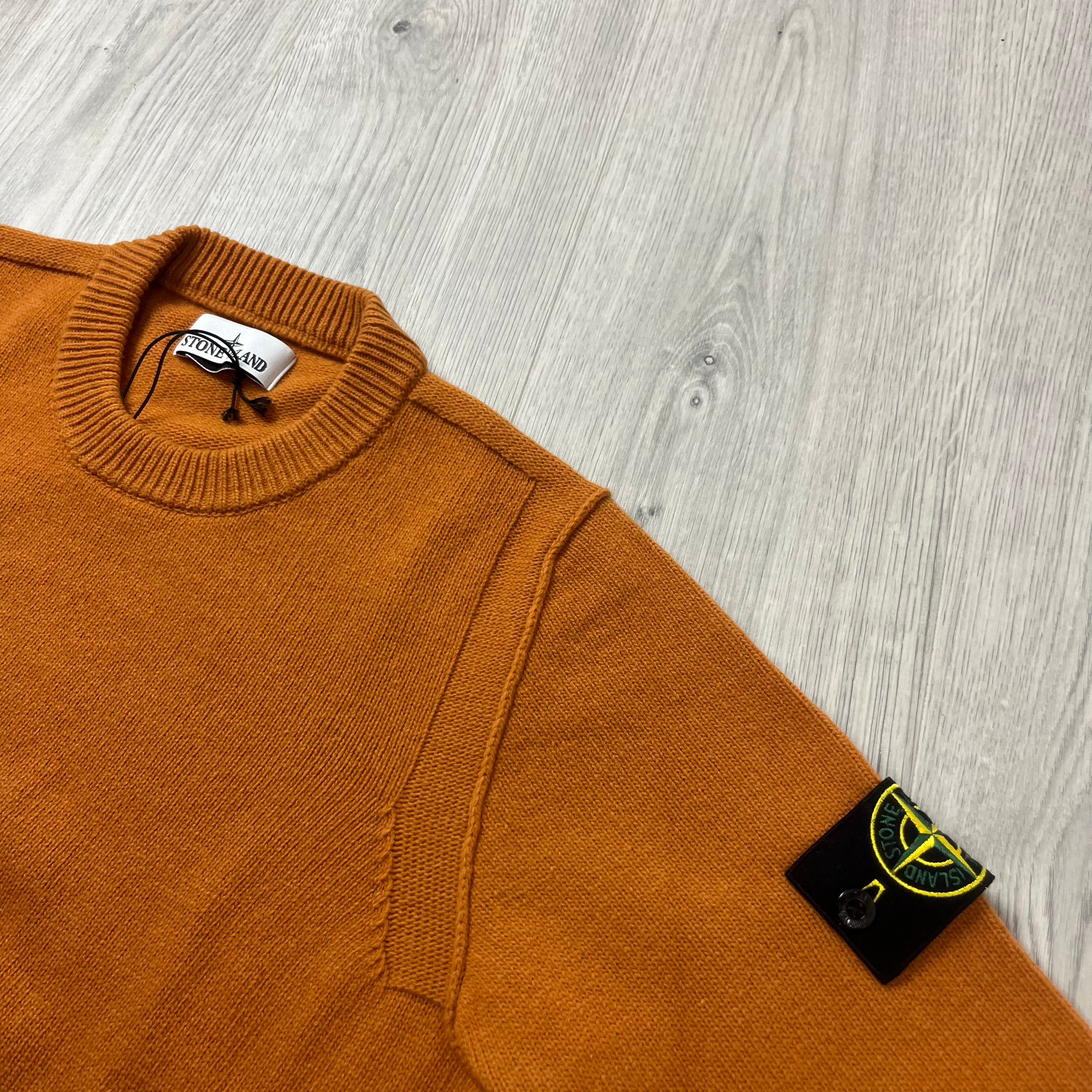 Stone Island Knit Sweatshirt - Orange Ironleague