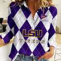 LIMITED DROP NCAA FBS29 LST LSU TIGERS WOMEN CASUAL SHIRT FOR FAN