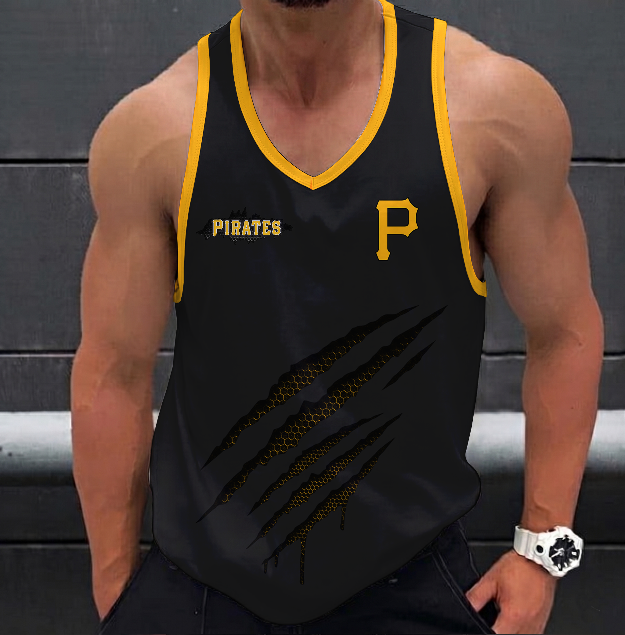 FINAL SALE - NEW CUSTOMIZED MLB29 PITTSBURGH PIRATES UNISEX TANK TOP