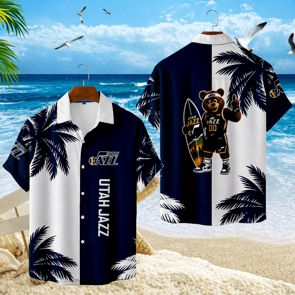 FINAL SALE - NEW CUSTOMIZED NBA29 UJZ UTAH JAZZ UNISEX HAWAIIAN SHIRT