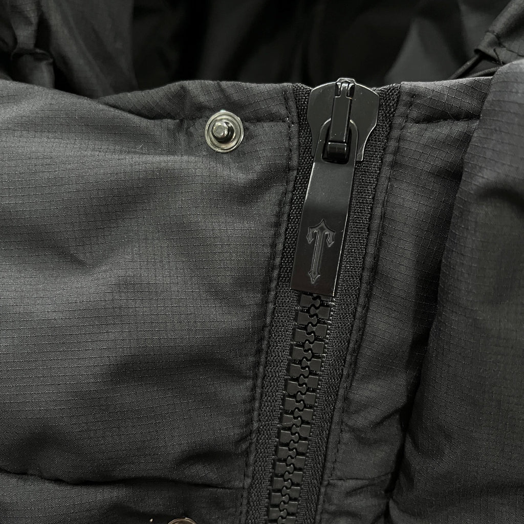 Trapstar Decoded Hooded Puffer 2.0 Jacket - Black Ironleague