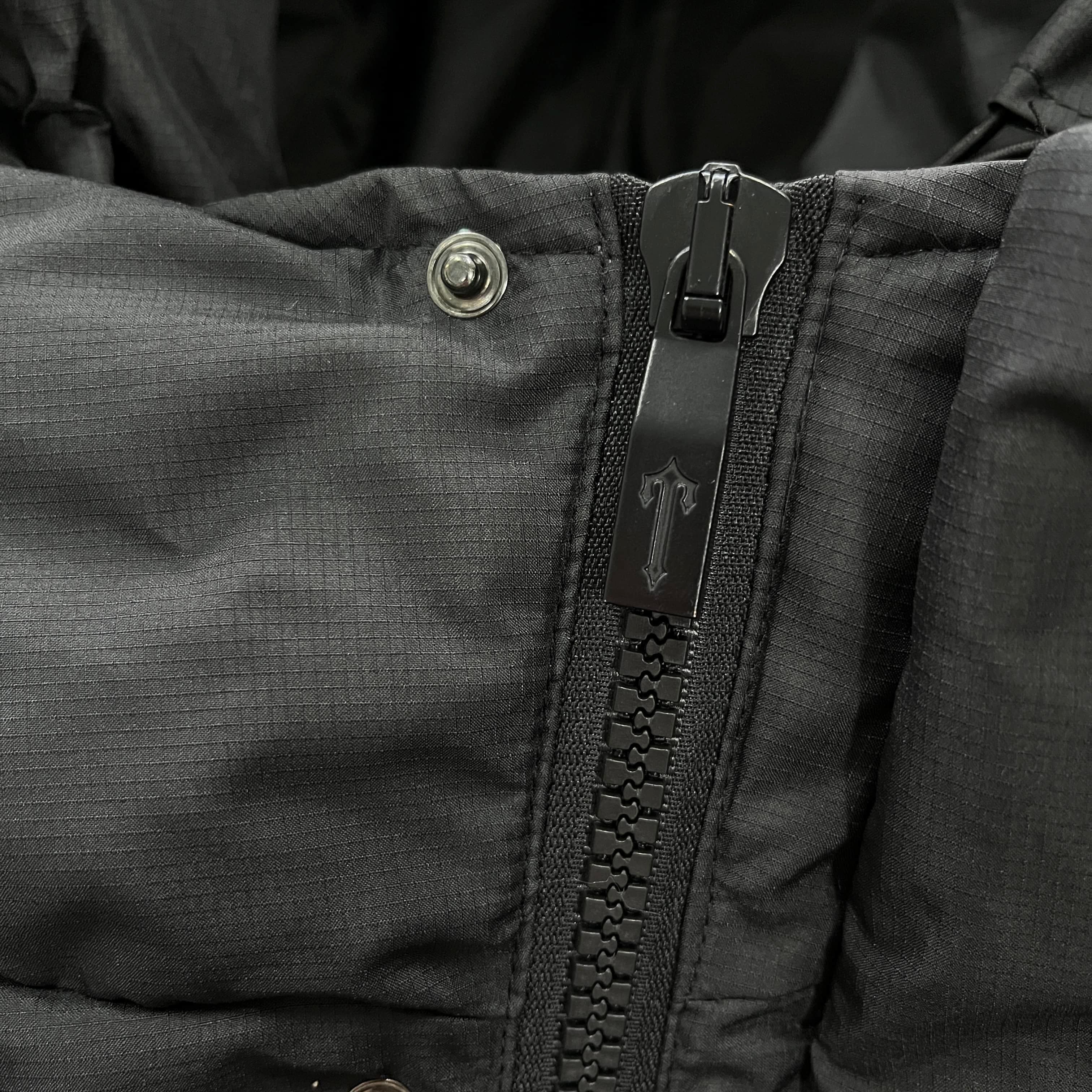 Trapstar Decoded Hooded Puffer 2.0 Jacket - Black Ironleague
