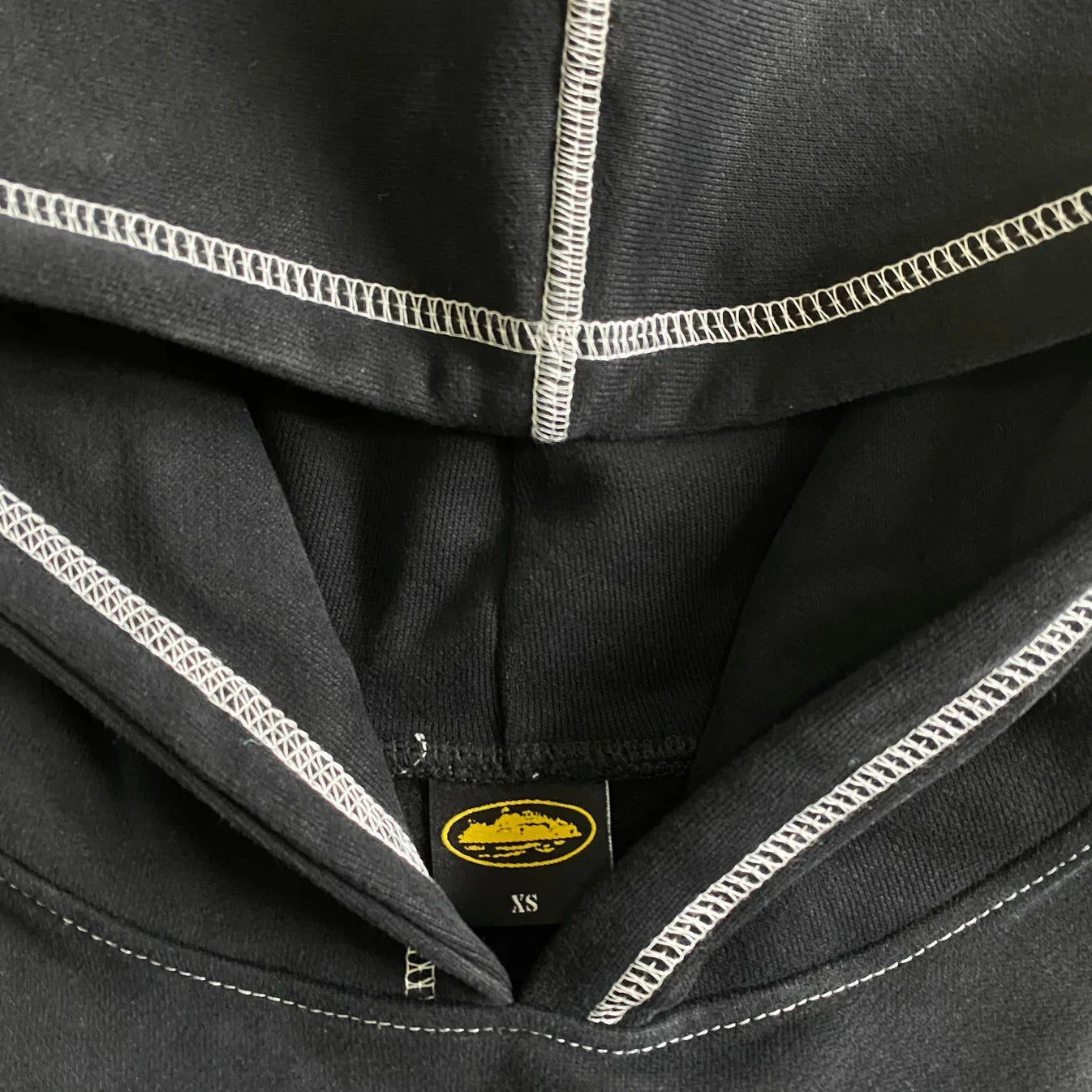Corteiz Alcatraz Hoodie - Black/White Ironleague