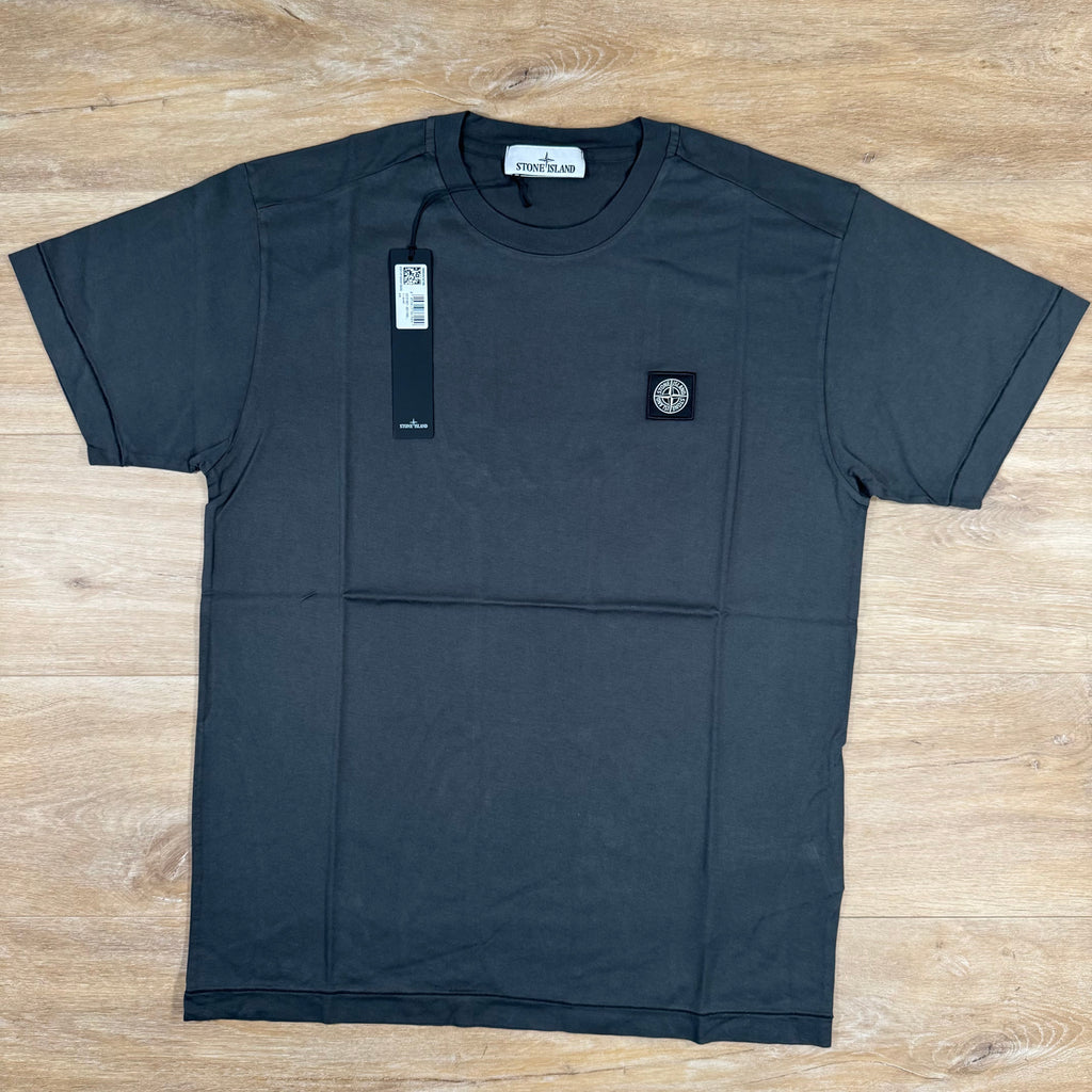 Stone Island Patch Logo T-Shirt in Lead Grey Ironleague