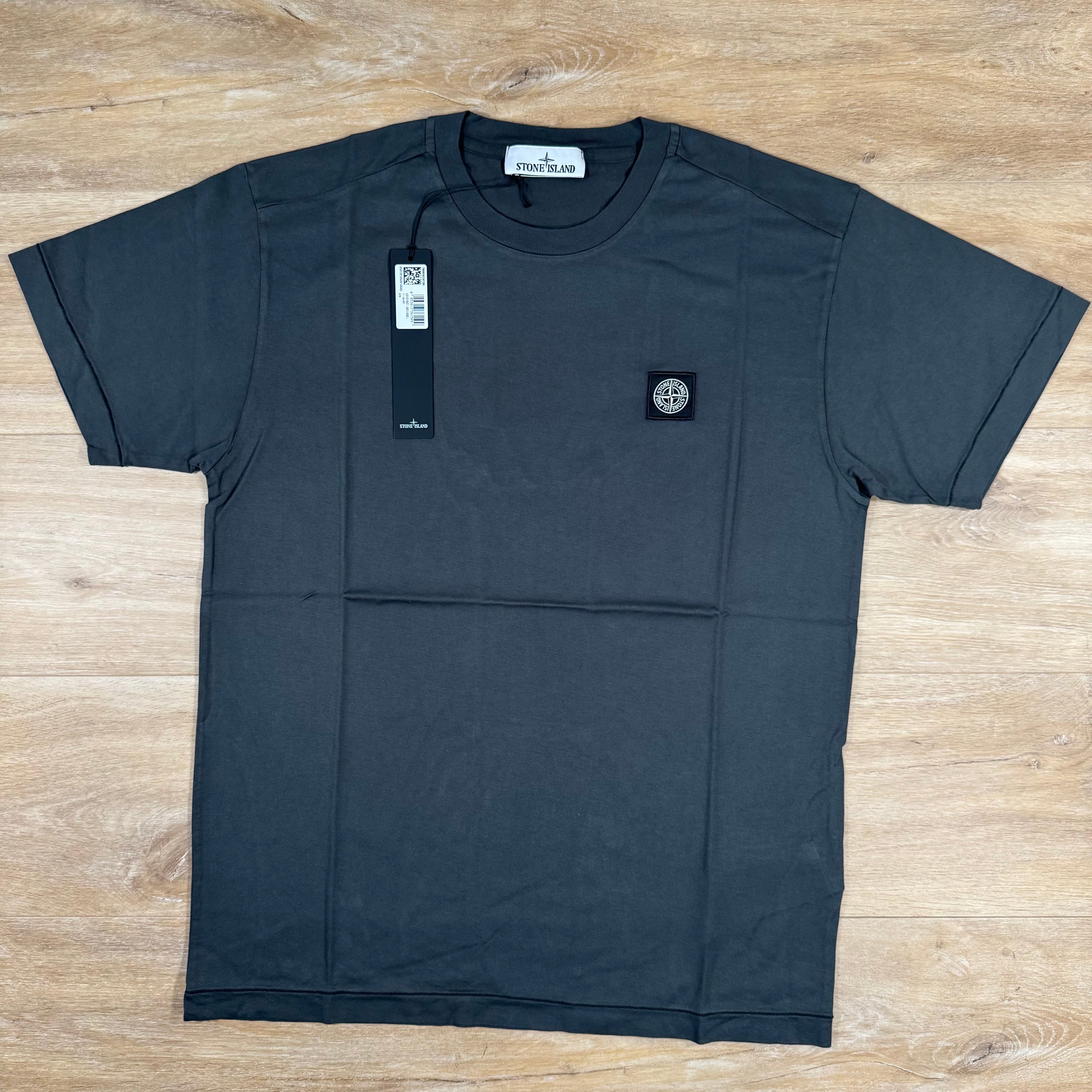 Stone Island Patch Logo T-Shirt in Lead Grey Ironleague
