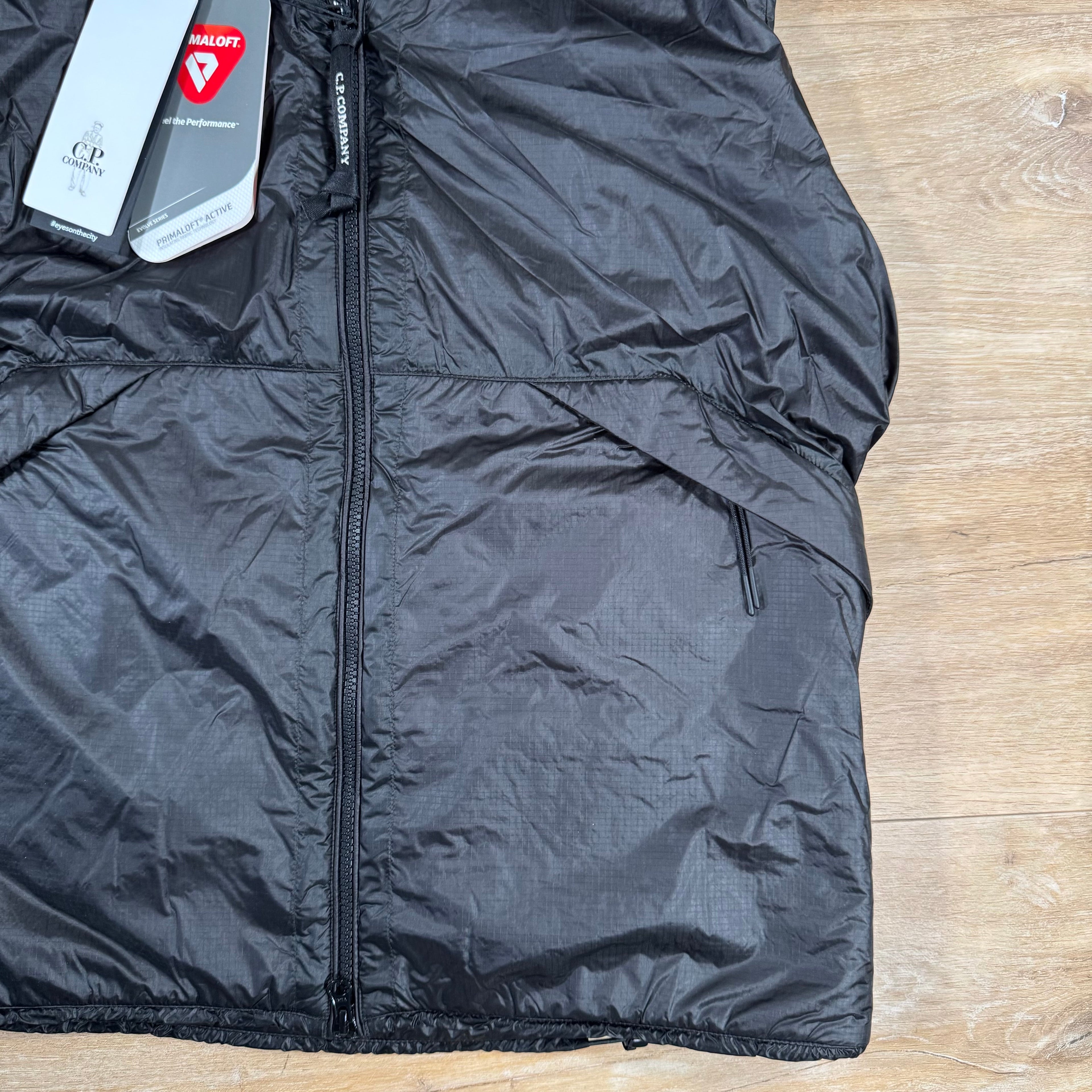 CP Company Nada Shell Primaloft Goggle Vest in Black Ironleague