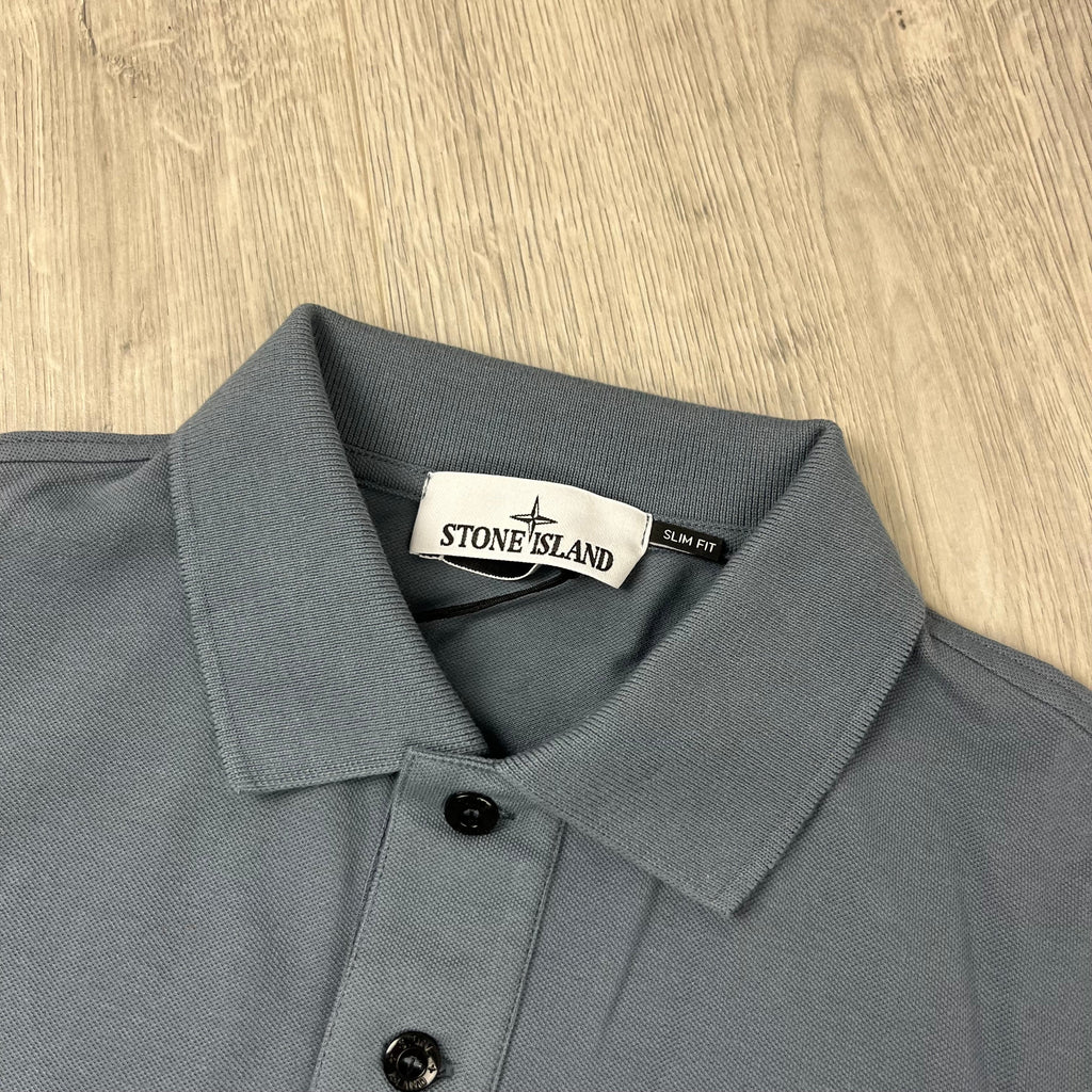 Stone Island Patch Polo Shirt - Avio Blue Ironleague