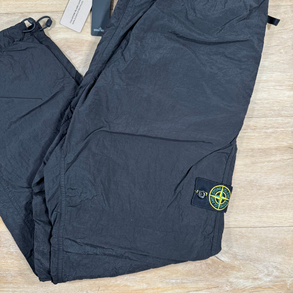 Stone Island Nylon Metal Pants in Black with Nylon Mesh Lining Ironleague