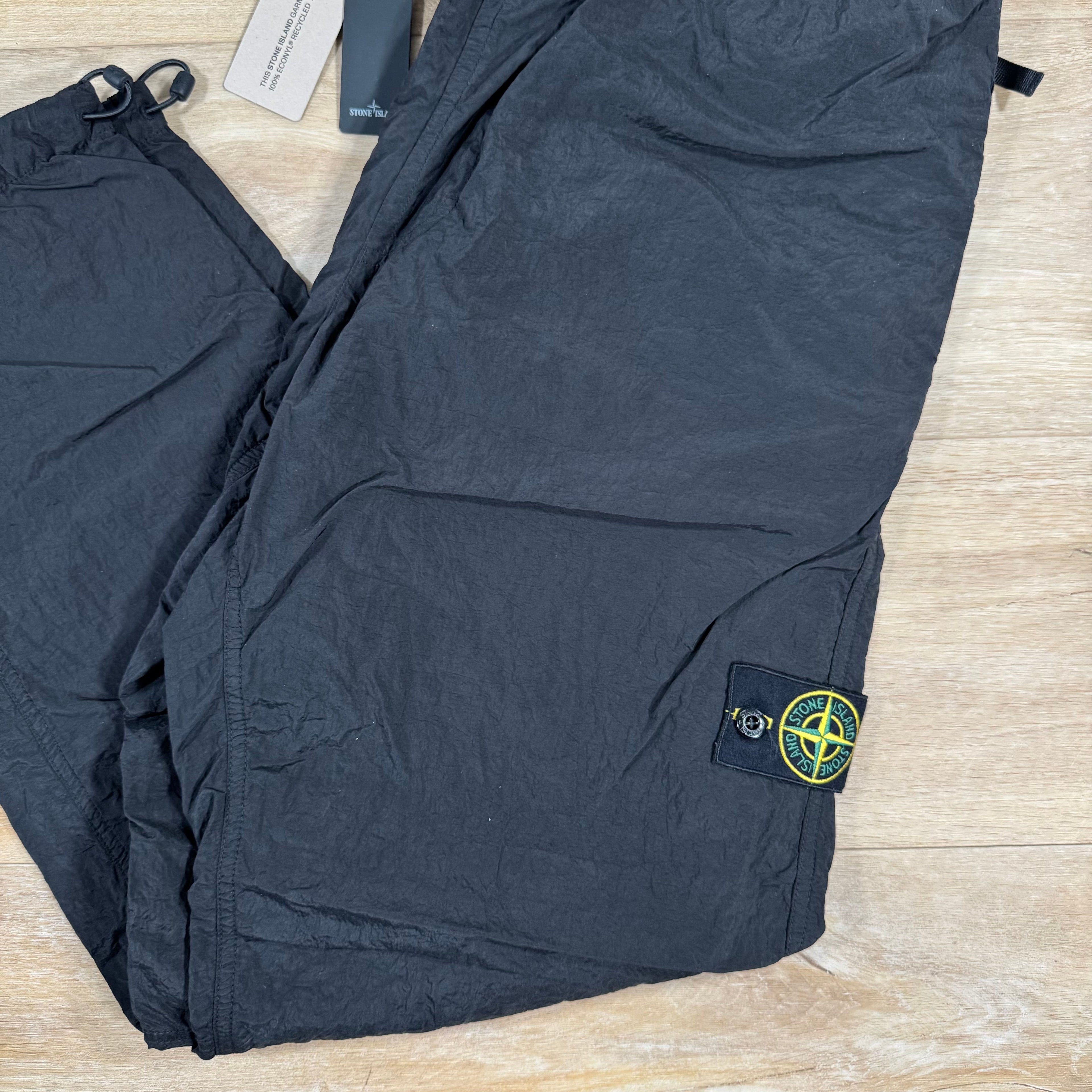 Stone Island Nylon Metal Pants in Black with Nylon Mesh Lining Ironleague