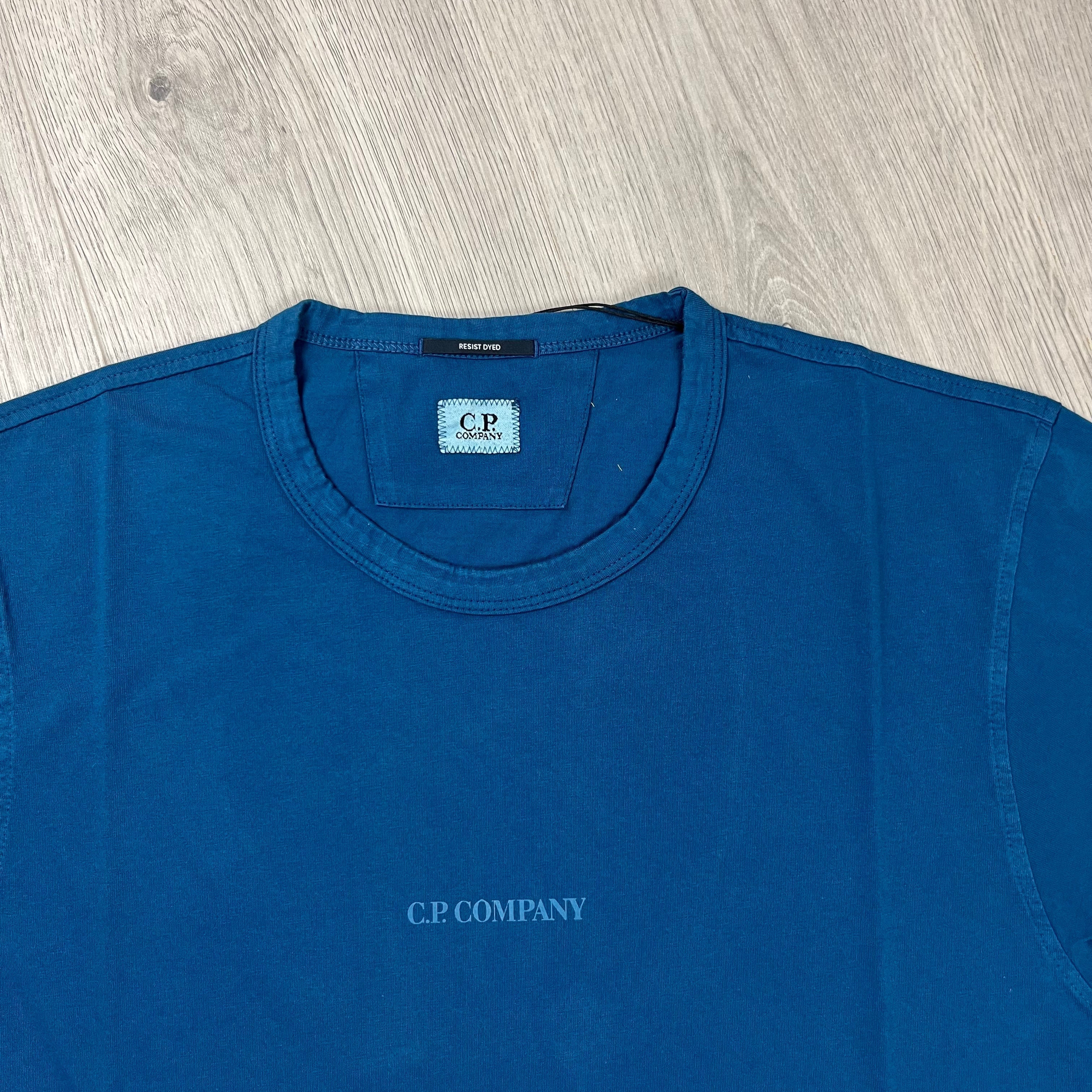 CP Company Printed T-Shirt  - Ink Blue Ironleague