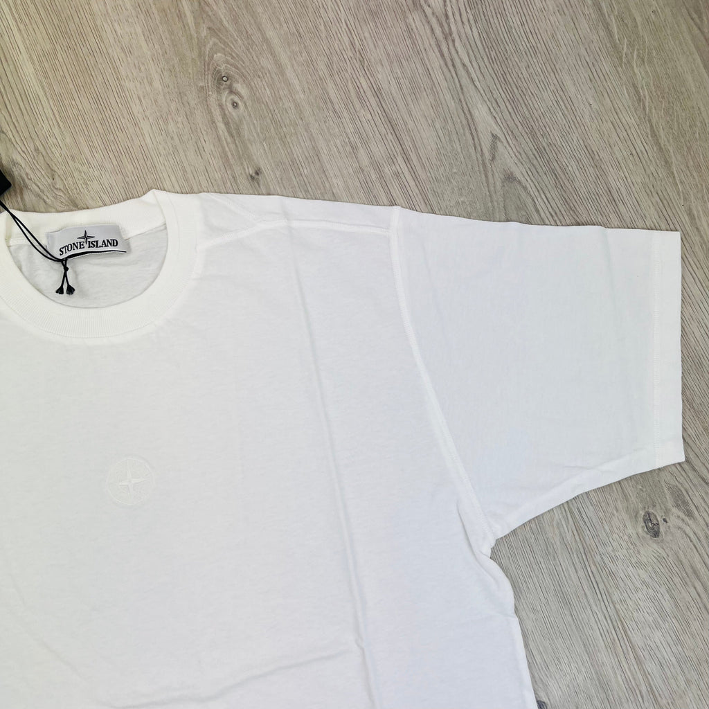 Stone Island Embroidered T-Shirt - White Ironleague