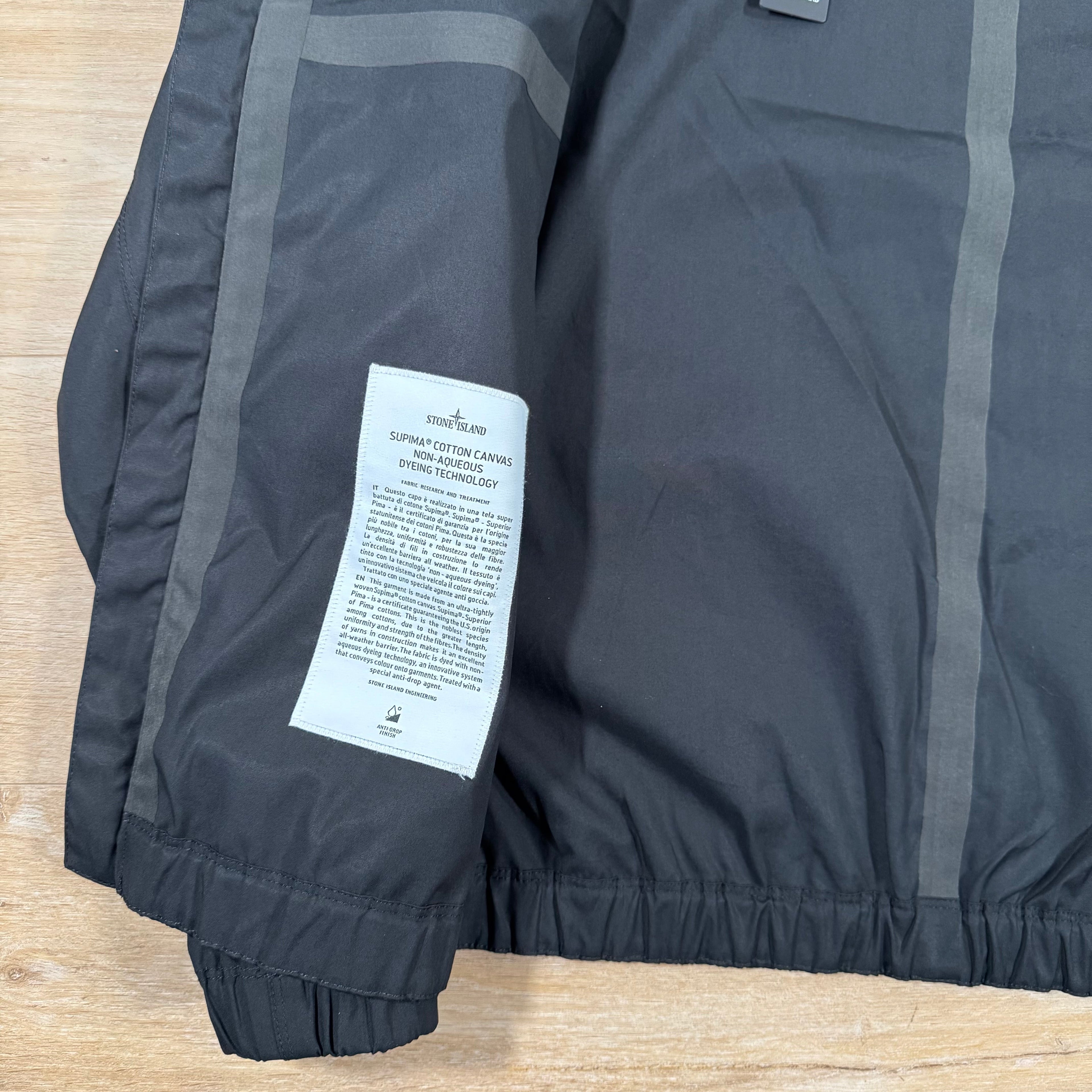 Stone Island Supima Canvas Jacket in Black Ironleague