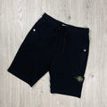 Stone Island Dyed Jersey Shorts - Black Ironleague