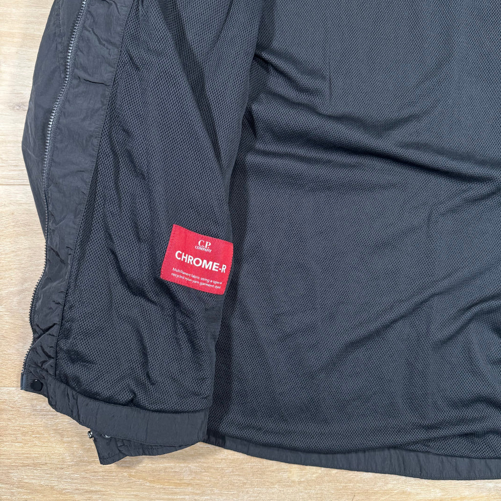 CP Company Chrome-R Lens Overshirt in Black Ironleague
