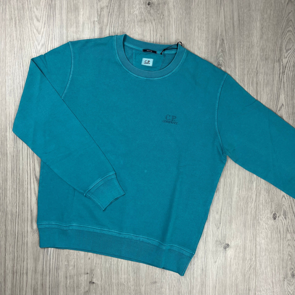 CP Company Patch Sweatshirt - Tile Blue Ironleague