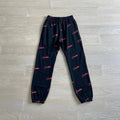Corteiz All Over Print Joggers - Black/Red Ironleague
