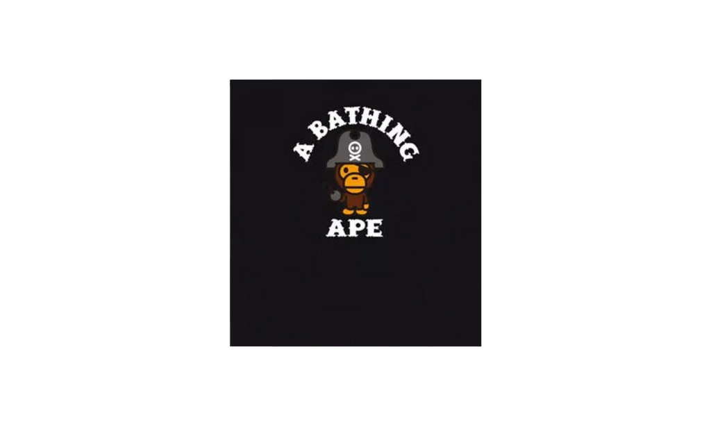 BAPE Milo Pirate Tee BLACK 4J70110003