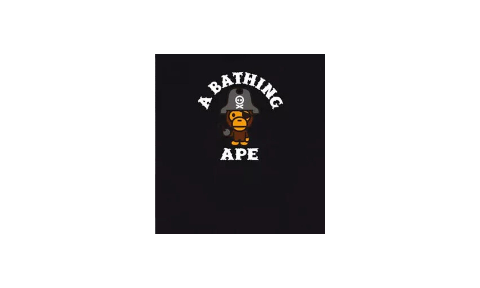 BAPE Milo Pirate Tee BLACK 4J70110003
