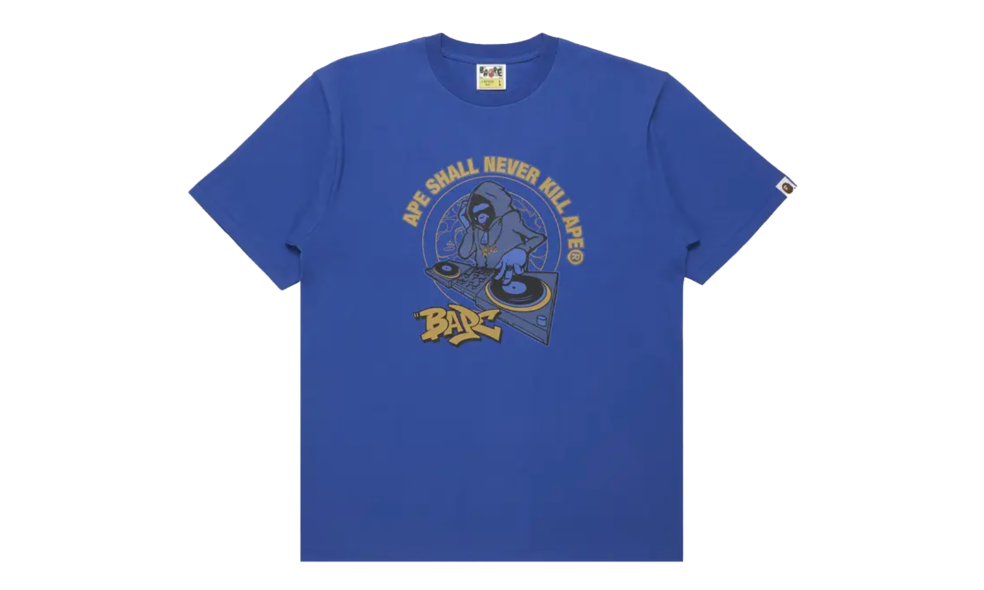 BAPE (B)Ape DJ Tee Blue 1J80 110 047 BLUE