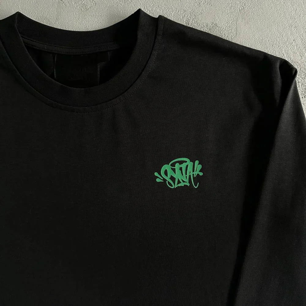 Syna Long Sleeve - Black/Green Ironleague