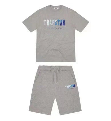 Trapstar Chenille Decoded 2.0 Short Set - Grey Ironleague