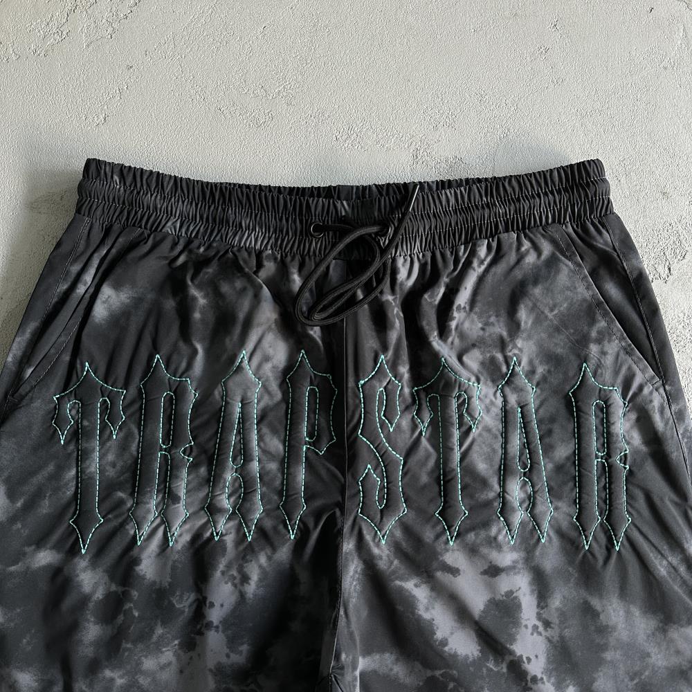 Trapstar Washed Arch Shorts - Black Ironleague